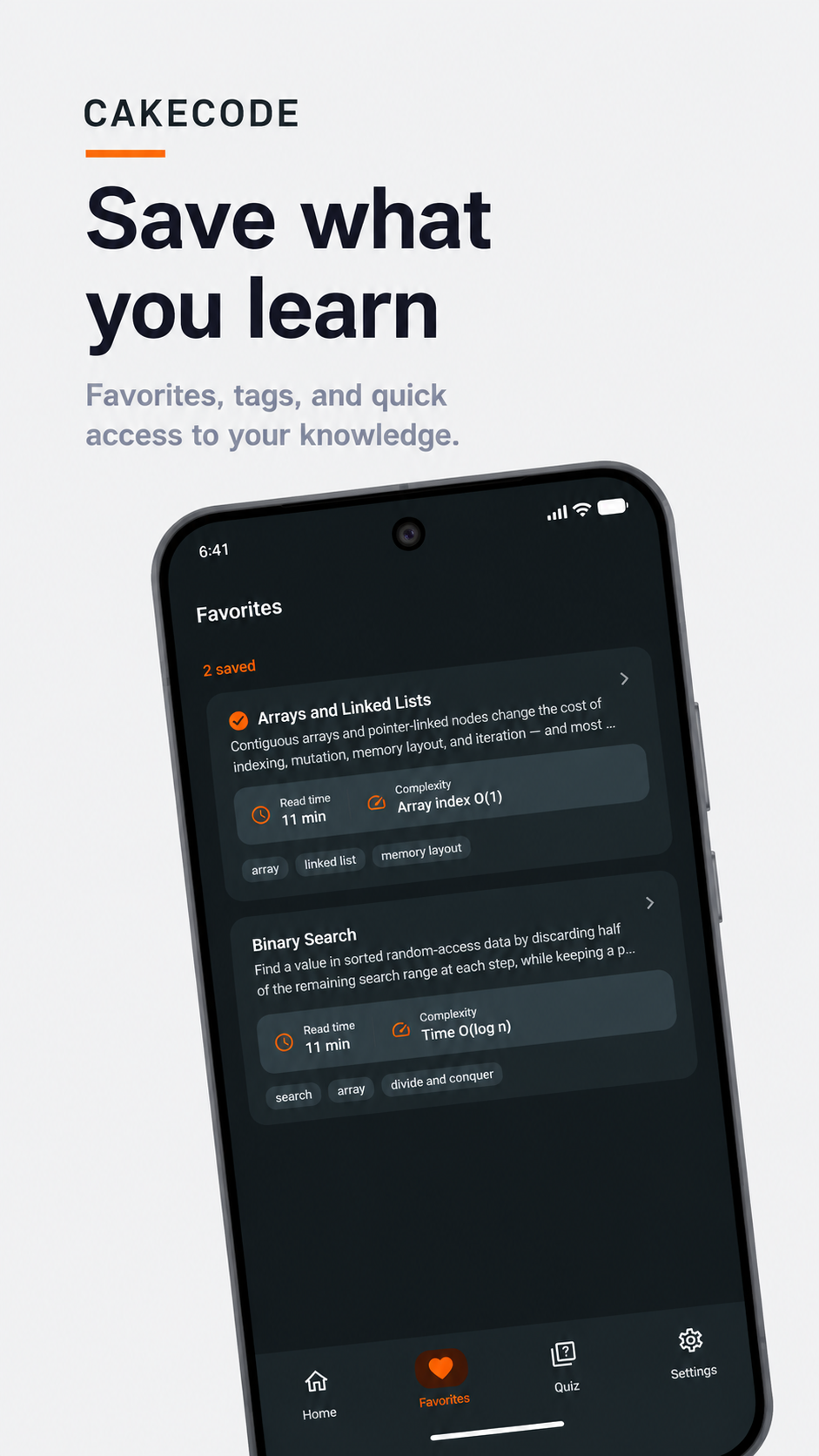 CakeCode — Favorites